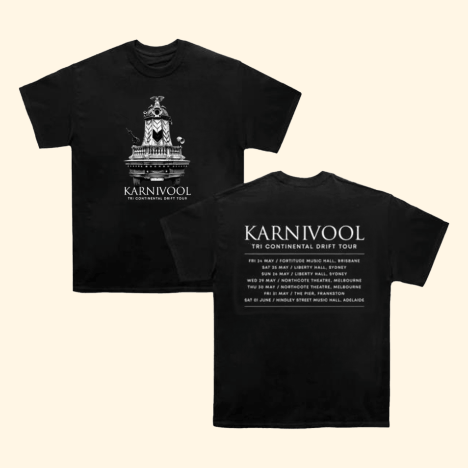 Karnivool Tri Continental Drift Tour T-Shirt 24hundred Merch Gifts For Dad Gifts For Friends