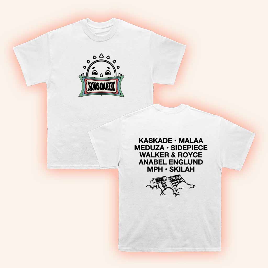 Kaskade Merch Sunsoaked White T-Shirt Gifts For DJ Fans