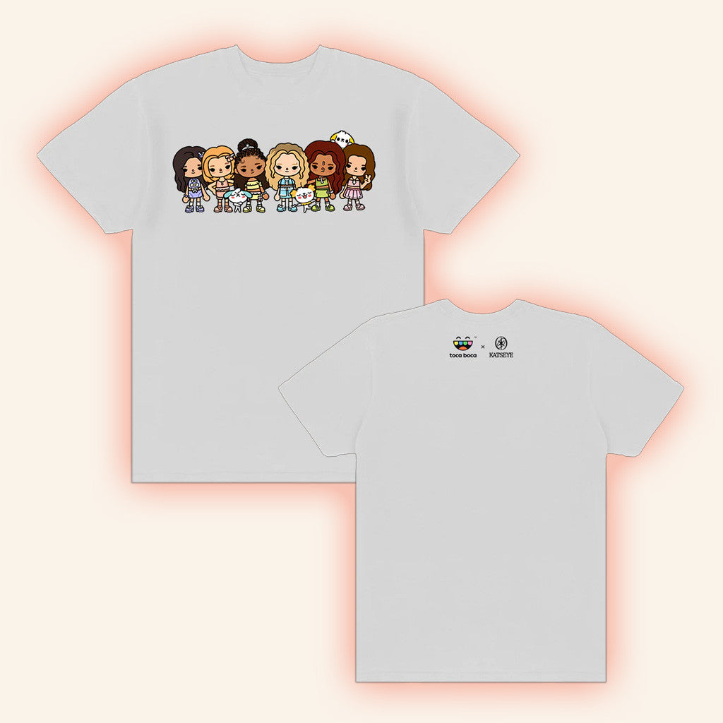 Katseye Merch Katseye X Toca Boca White T-Shirt Best Birthday Gift For Her