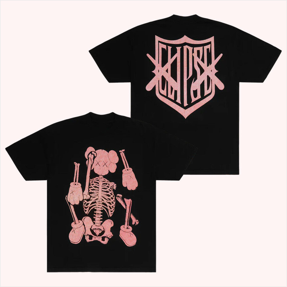 Kaws X Clipse Let God Sort Em Out T-Shirt Clipse Tour Merch Unique Birthday Gifts For Husband