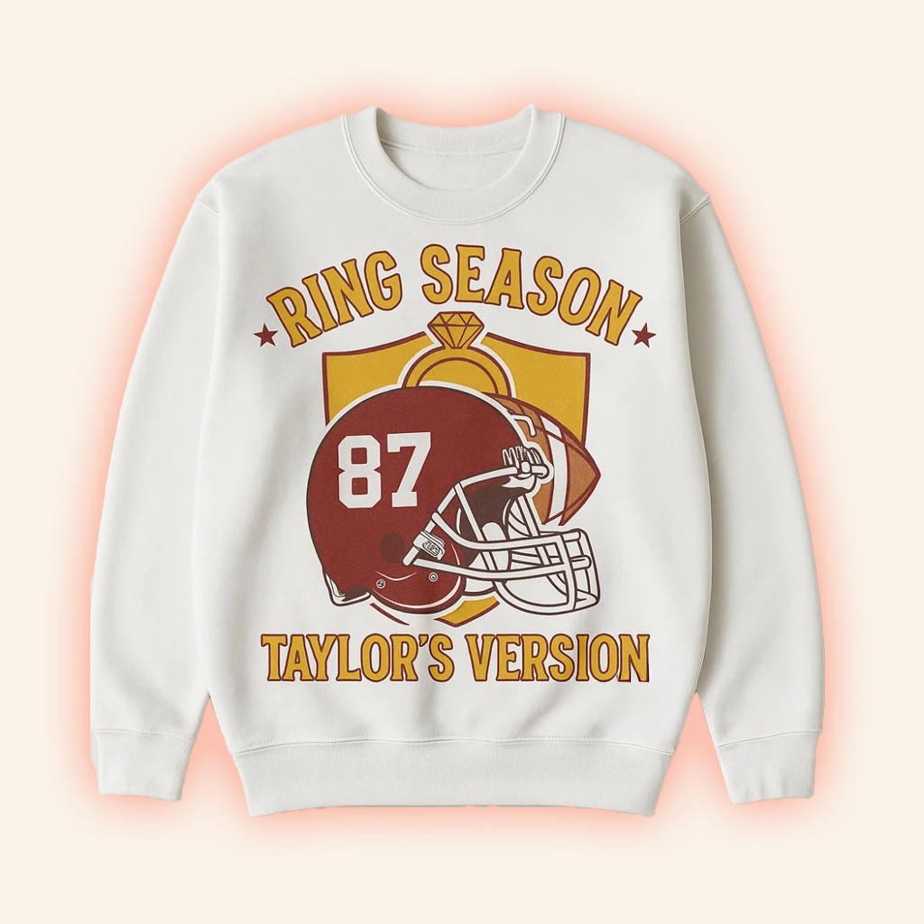 KC Chiefs Ring Season Taylor's Version Travis And Taylor Sweatshirt Chiefs Merch Swifties Gifts