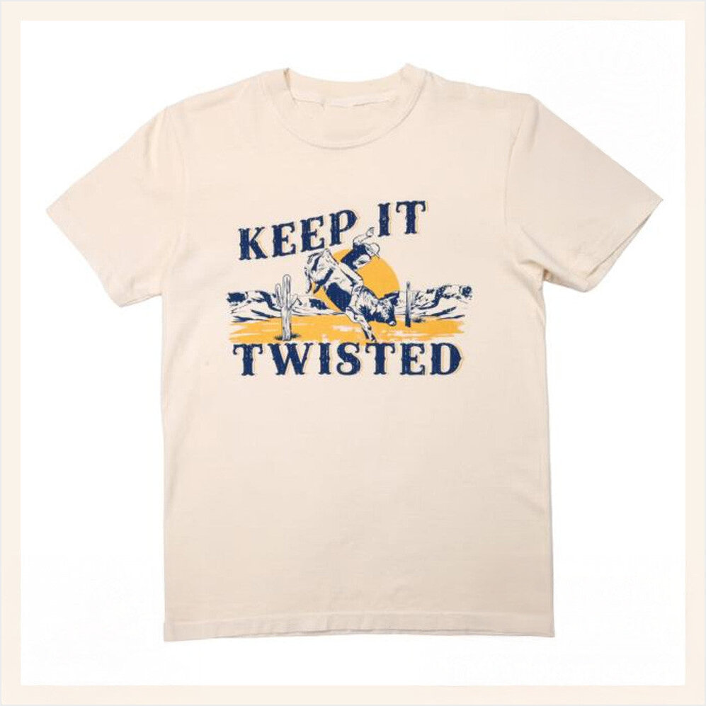 Keep It Twisted Western T-Shirt Twisted Tea Merch Birthday Gifts For Father Gifts For Besties