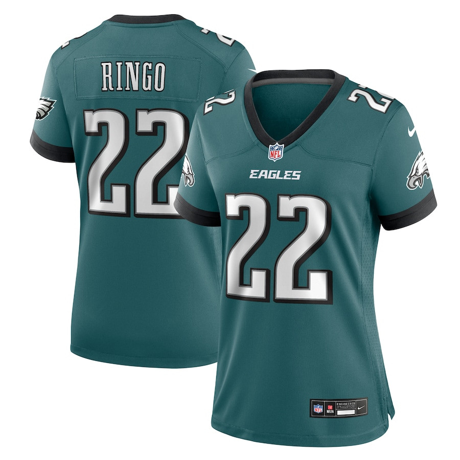 Kelee Ringo 22 Philadelphia Eagles Women's Team Game Jersey - Midnight Green - JSDV250