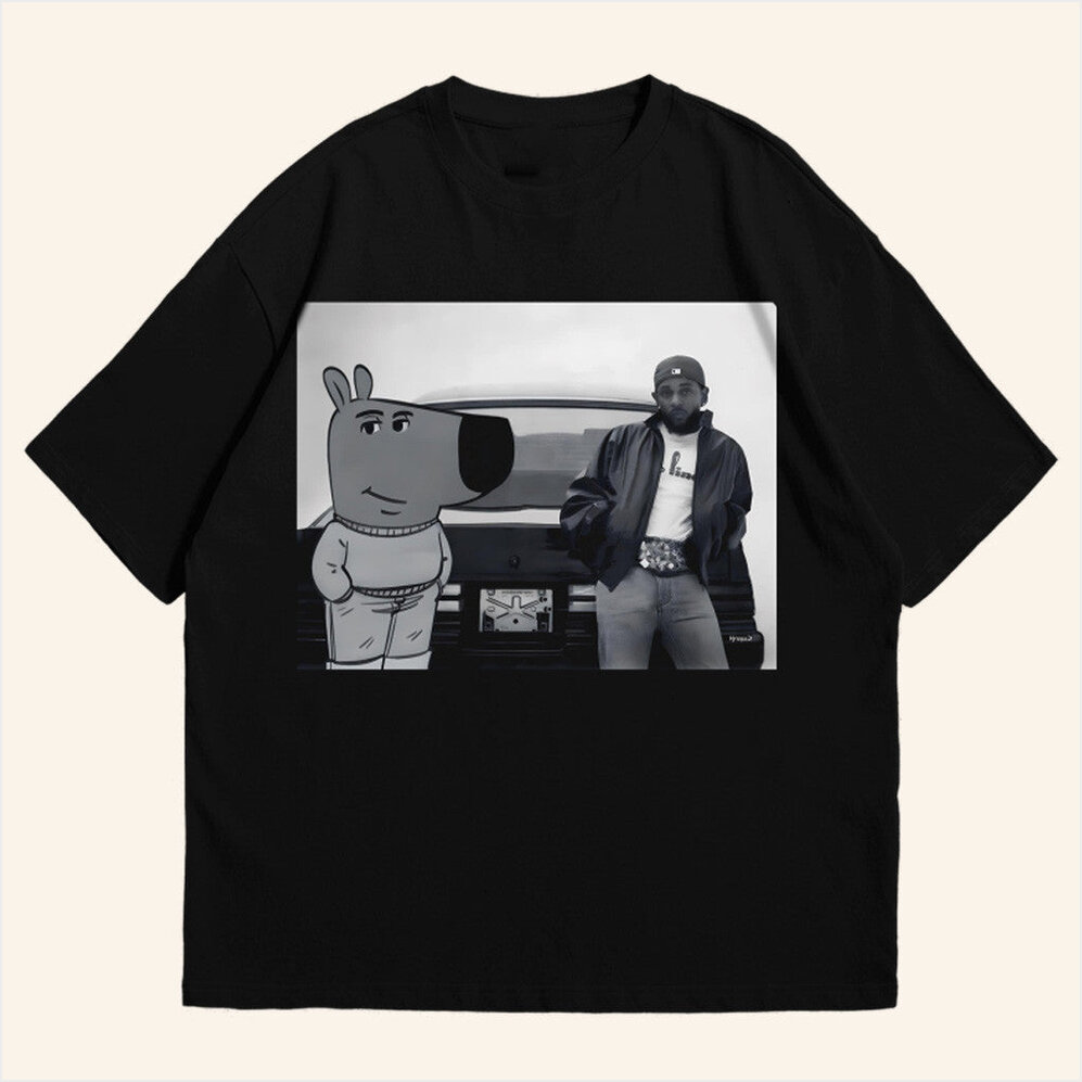 Kendrick And Chill Guy Shirt Kendrick Lamar Merch Gifts For Music Fans Gifts For Friends