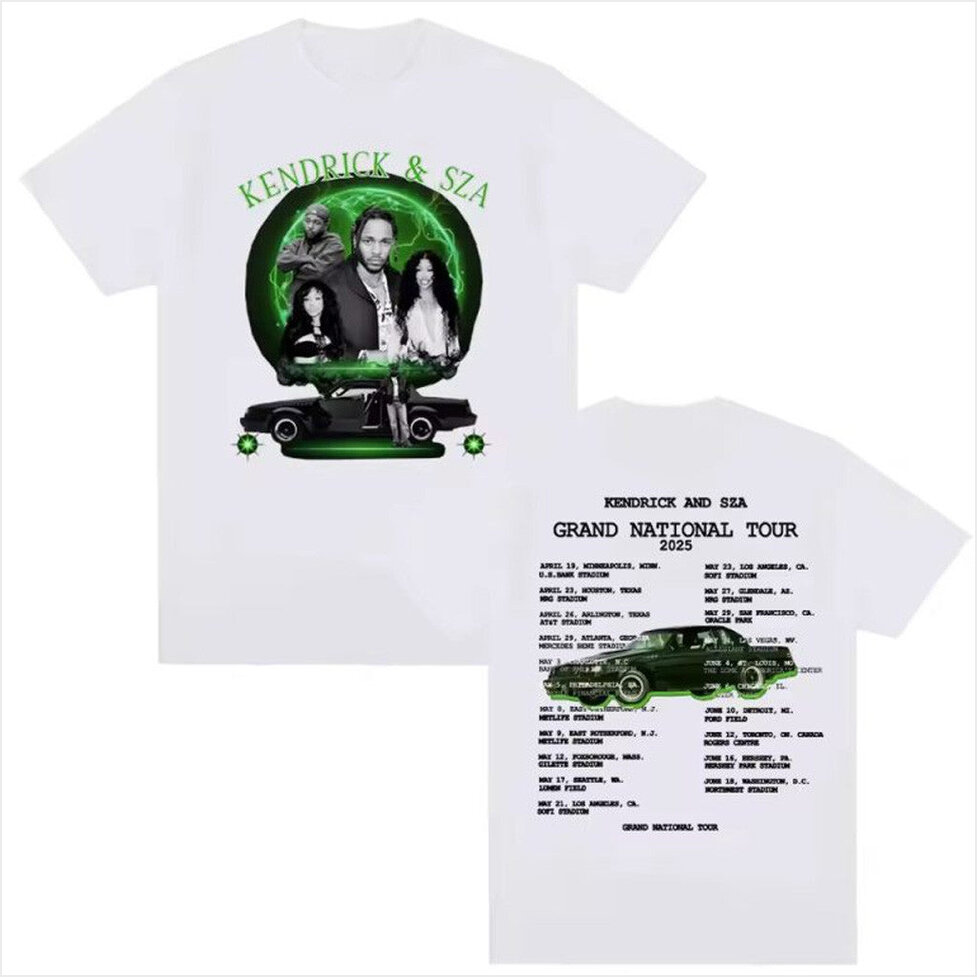 Kendrick And SZA Grand National Tour 2025 T-shirt Kendrick Lamar Merch Birthday Gift Ideas