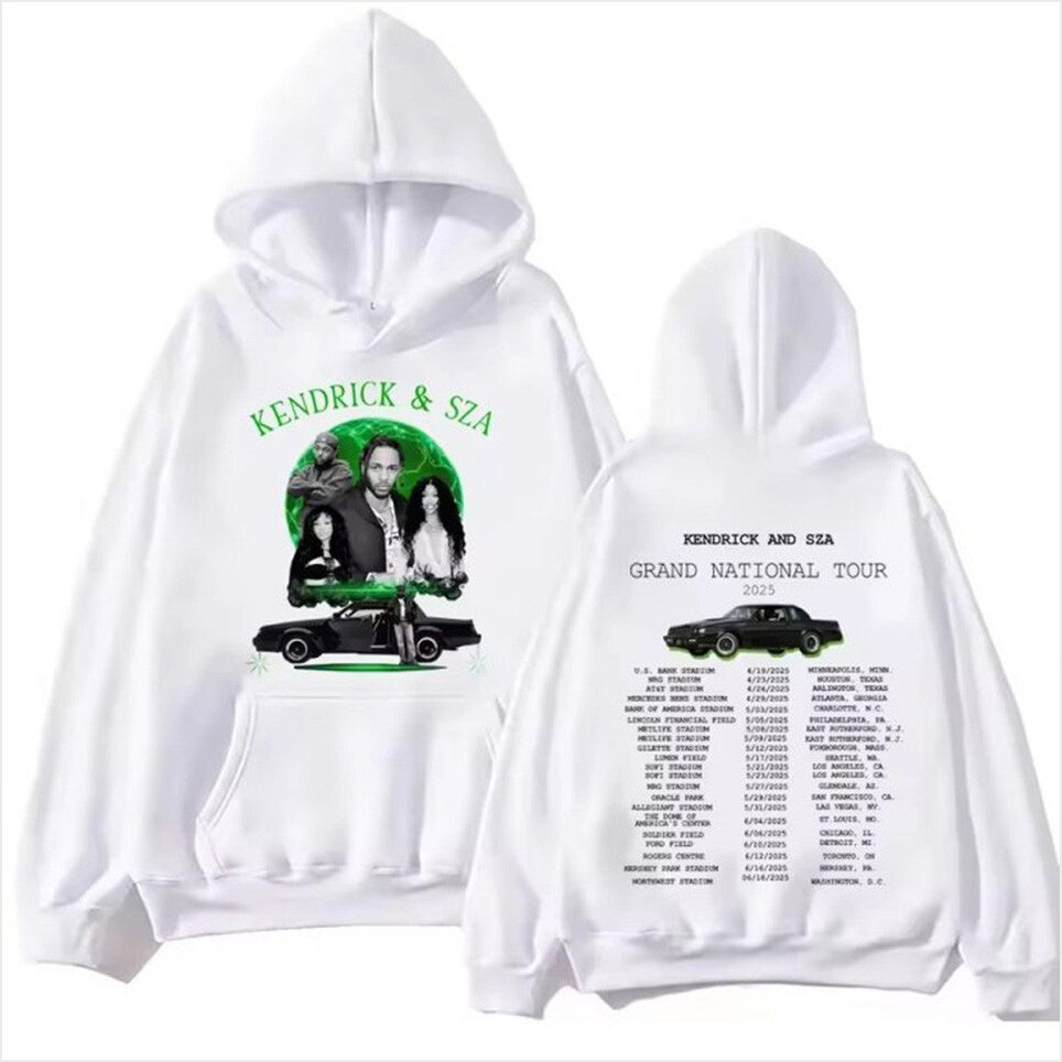 Kendrick Lamar And SZA Grand National Tour 2025 Hoodie Kendrick And SZA Merch Music Fans Gifts
