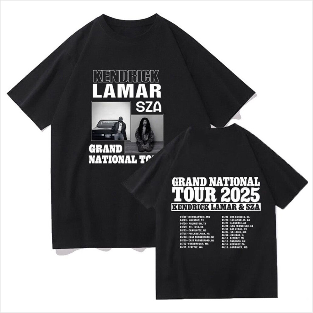 Kendrick Lamar And SZA Grand National Tour 2025 Shirt Kendrick Lamar Merch Her Birthday Gifts