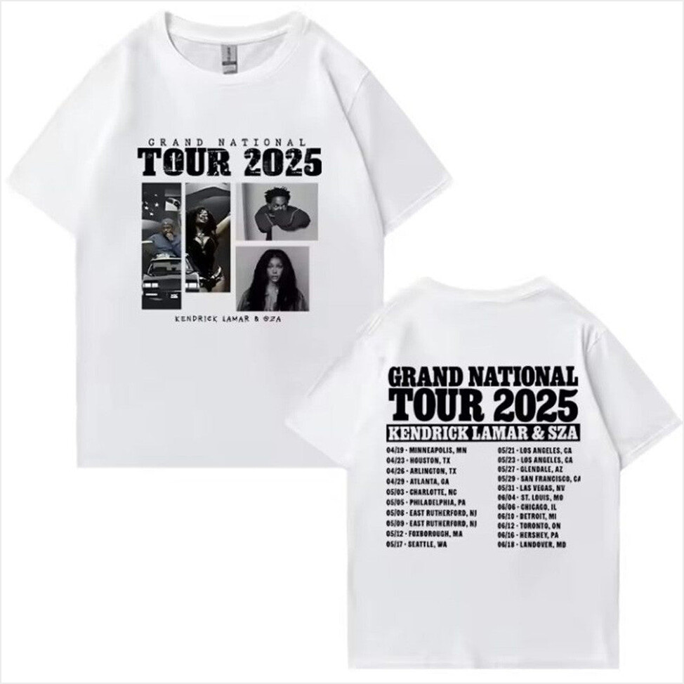 Kendrick Lamar And SZA Grand National Tour 2025 T-Shirt Kendrick And SZA Merch Gifts For Dad