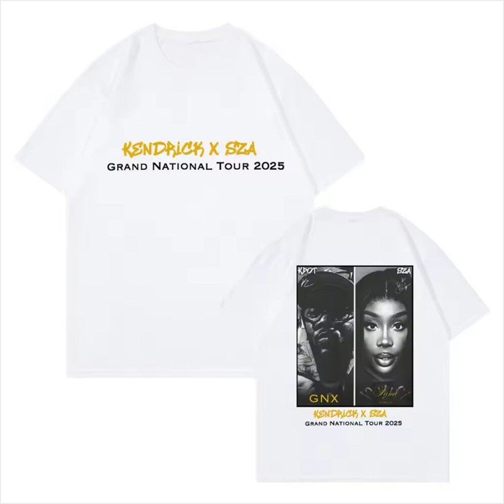 Kendrick Lamar And Sza Shirt Kendrick Lamar Merch Grand National Tour 2025 T-Shirt Fans Gifts