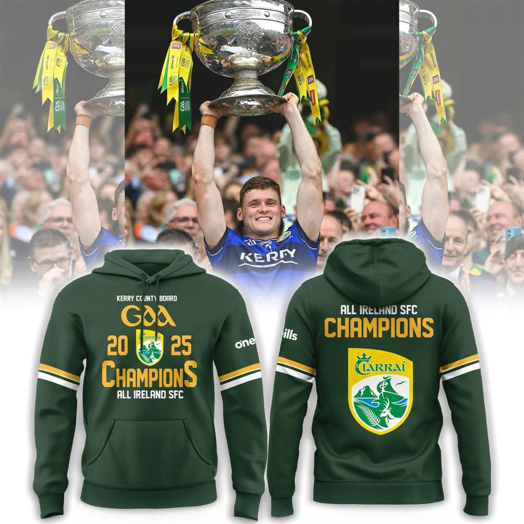 Kerry GAA 2025 Champions All Ireland SFC Hoodie Fan Merch Gifts For Husband