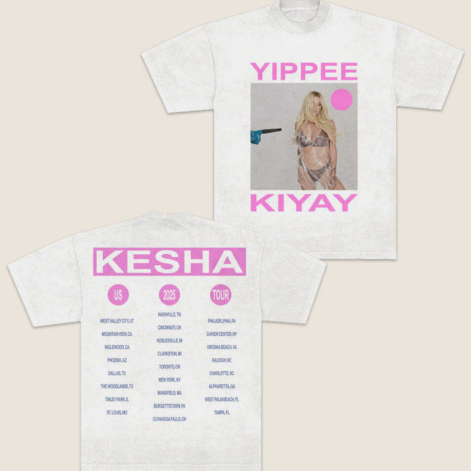 Kesha Merch Yippee Ki Yay Tour T-Shirt Gift Ideas For Girlfriend Birthday Gifts For Friends