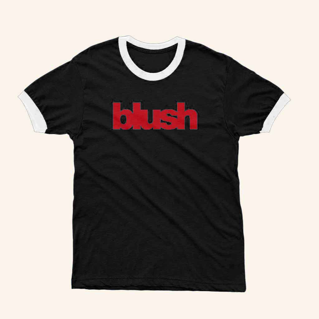 Kevin Abstract Blush Logo Ringer T-Shirt