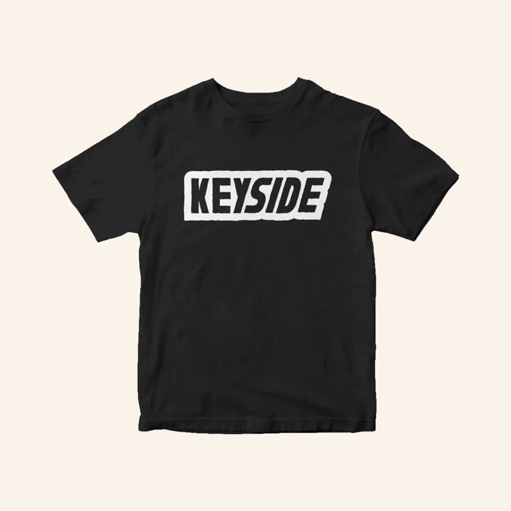 Keyside Merch Logo T-Shirt Black White Gift Ideas For Friends