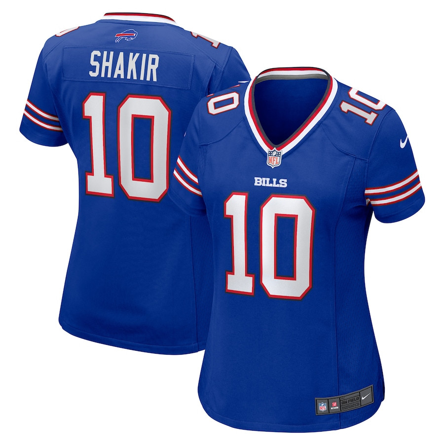 Khalil Shakir 10 Buffalo Bills Women Game Jersey - Royal - JS944