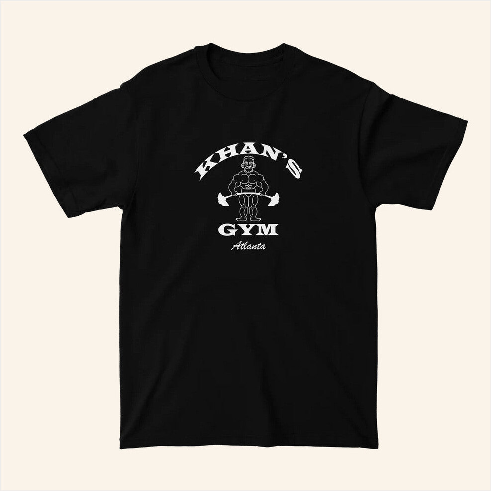 Khan's Gym Black T-Shirt Baylen Levine Merch Best Birthday Gifts For Husband Gifts For BFF