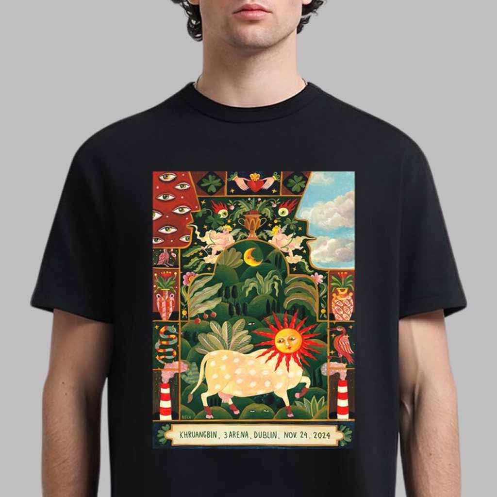 Khruangbin Poster For Show In Dublin At 3Arena On November 24 2024 T-Shirt Khruangbin Merch Friends Gifts