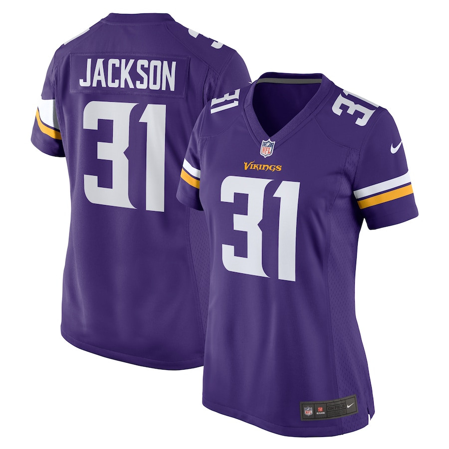 Khyree Jackson 31 Minnesota Vikings Women's Game Jersey - Purple - JSDV423