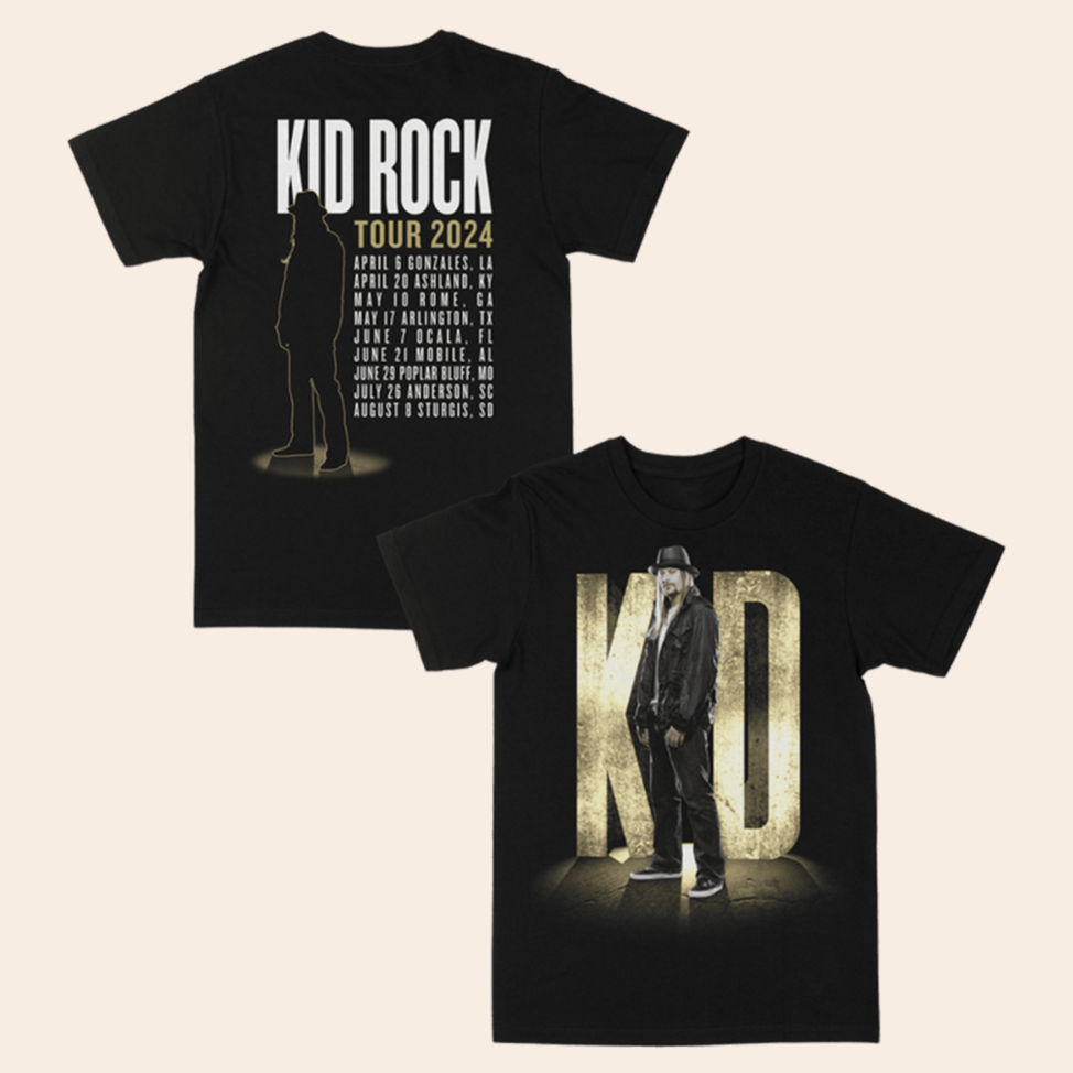 Kid 2024 Tour T-Shirt Kid Rock Merch For Music Fans Gifts For Father's Day Ideas Gifts For Dad