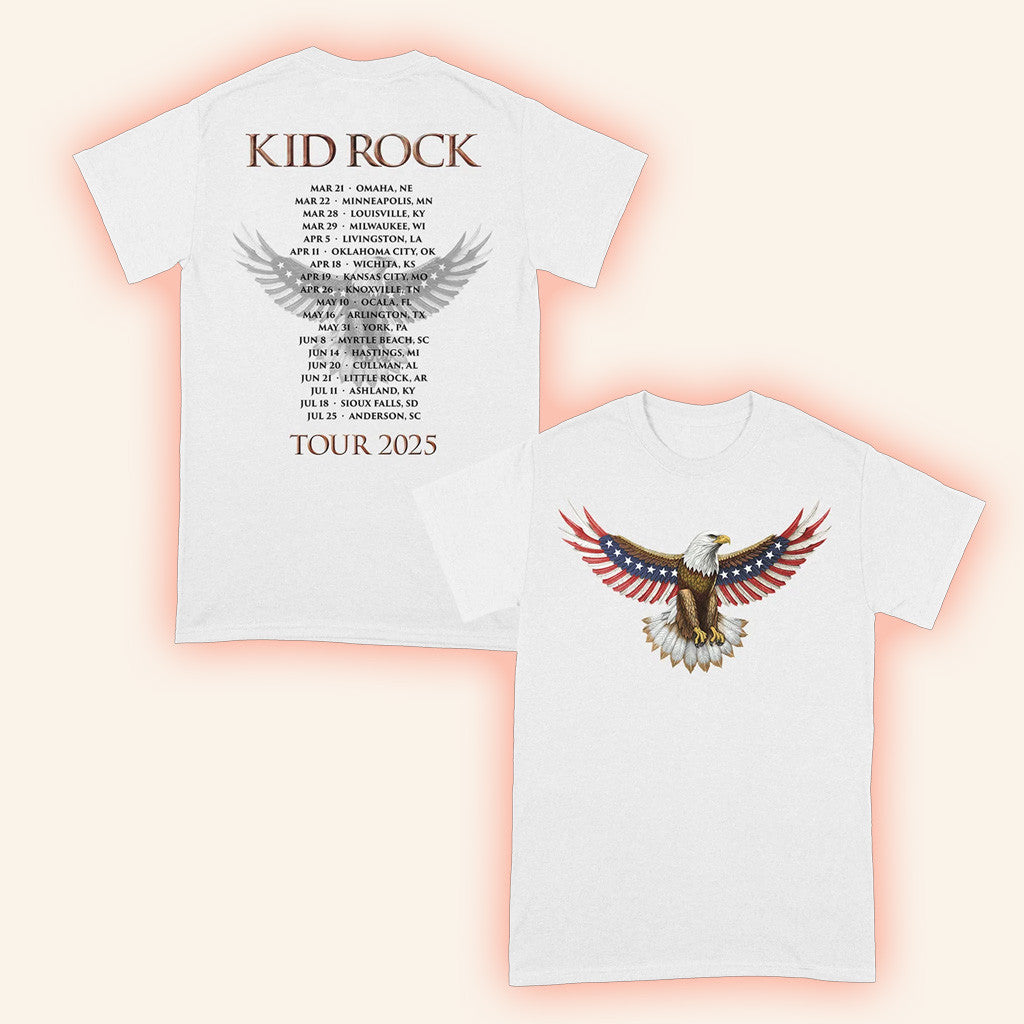Kid Rock Merch Eagle Drop Tour T-Shirt Gifts For Fans