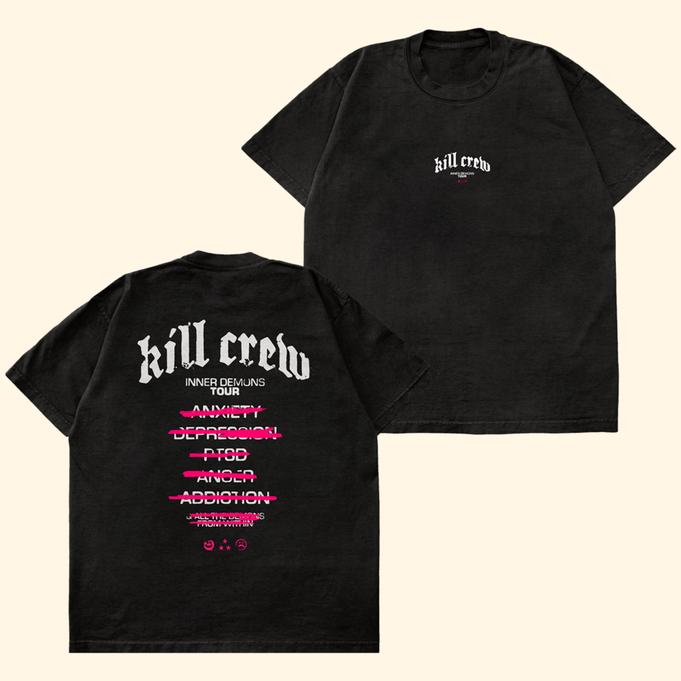 Kill Crew Shirt Kill Crew Merch Inner Demons Tour T-Shirt Father's Day Presents From Daughter