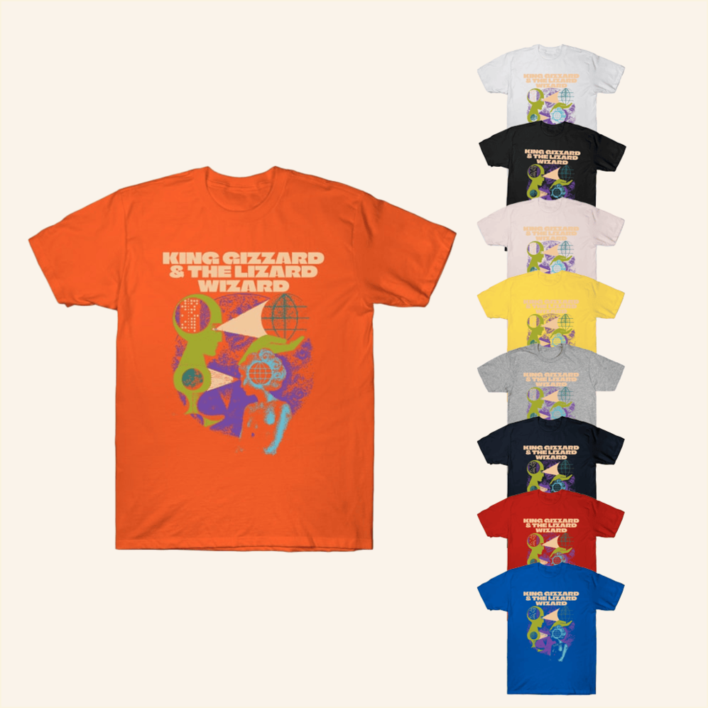 King Gizzard And The Lizard Wizard Psychedelic Fan T-Shirt King Gizzard Merch Friends Gifts