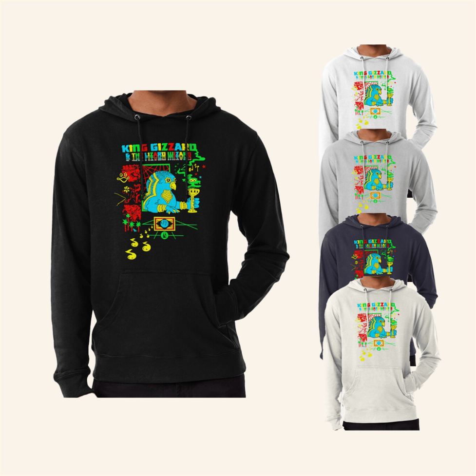 King Gizzard And The Lizard Wizard Retro Vintage Hoodie King Gizzard Merch Dad Birthday Gifts