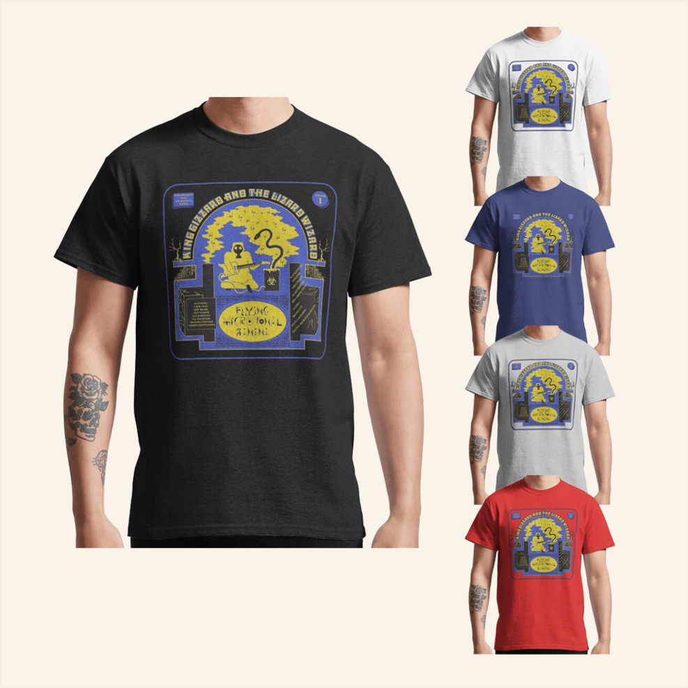 King Gizzard And The Lizard Wizard T-Shirt King Gizzard Merch Music Related Gifts For Guys