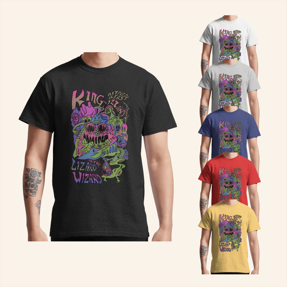 King Gizzard T-Shirt King Gizzard Merch Music Lover Birthday Gifts For Best Friend