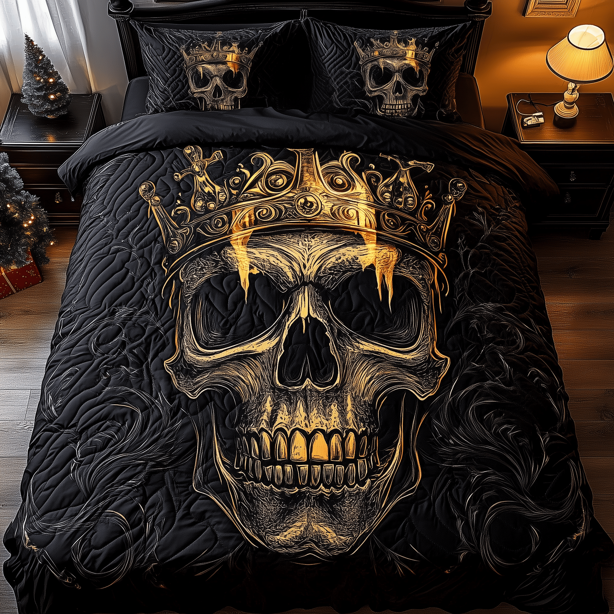 King of Shadows Quilted Bedding Set  Stay warm this winter Secret Santa Gifts