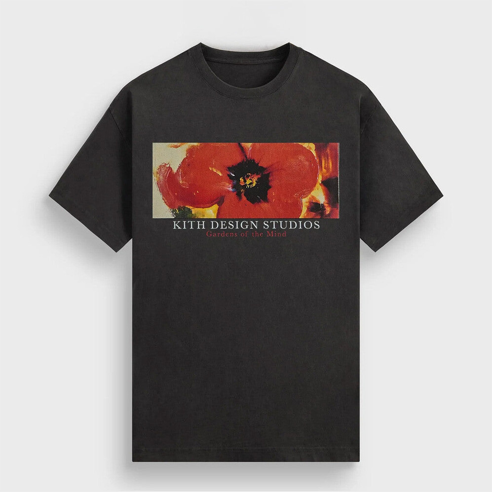 Kith Gardens Of The Mind Black T-Shirt Kith Merch Birthday Gifts For Besties Christmas Presents