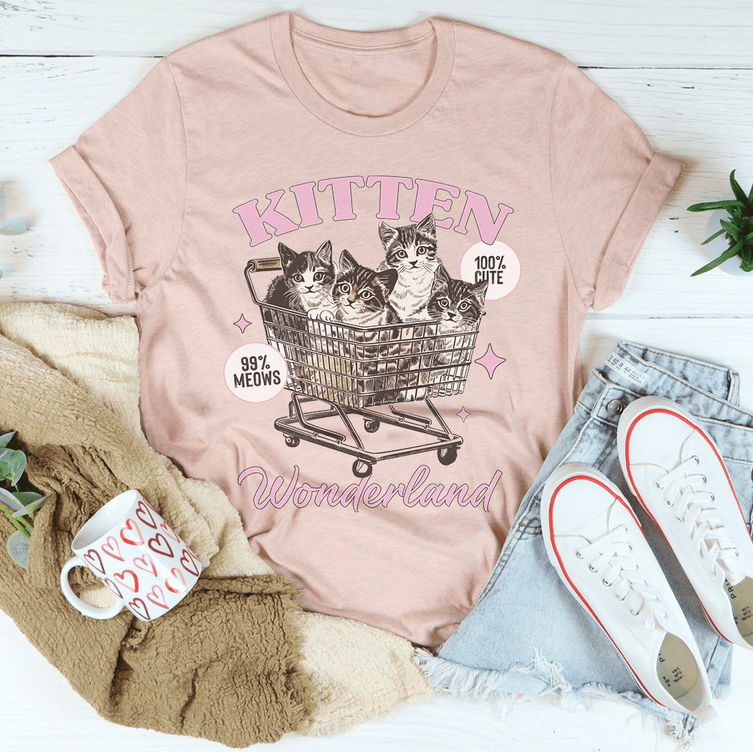Kitten Wonderland T-Shirt A Purr-Fect Tee For Cat Lovers And Dreamers Alike Shirt