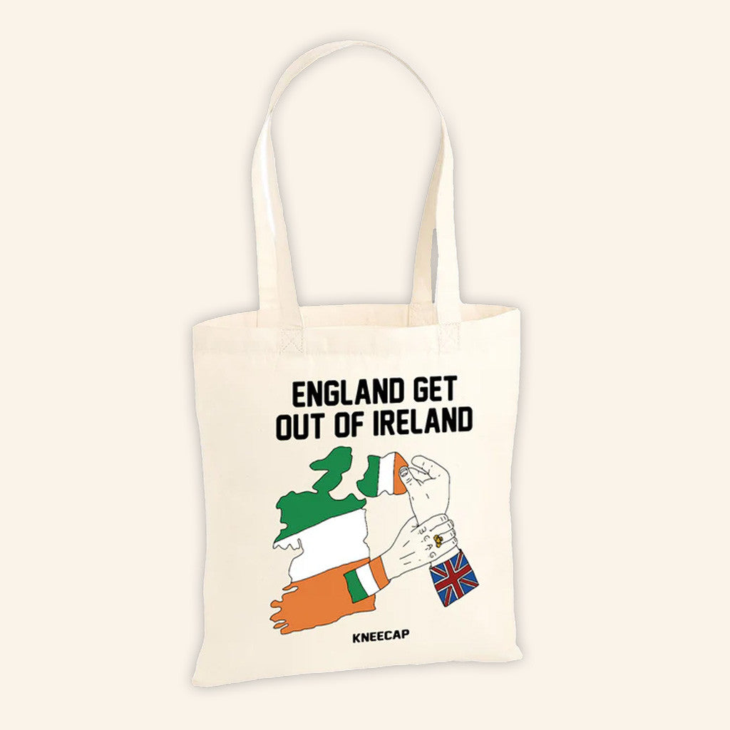 Kneecap Merch England Get Out Of Ireland Tote Bag Gift Ideas For Her