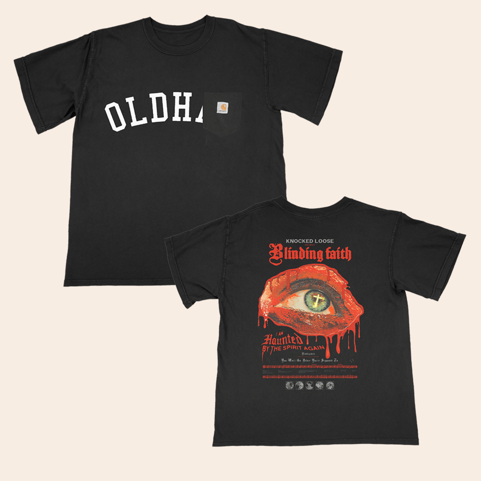 Knocked Loose Cross Eye Black Pocket T-Shirt Knocked Loose Merch Great Father's Day Gifts