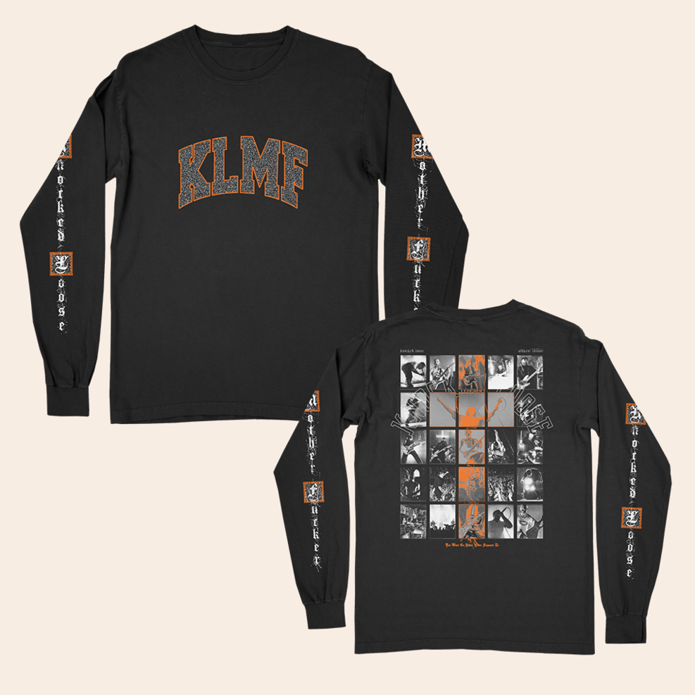 Knocked Loose Live Collage Black Long Sleeve Shirt Knocked Loose Merch Gifts For Band Fans