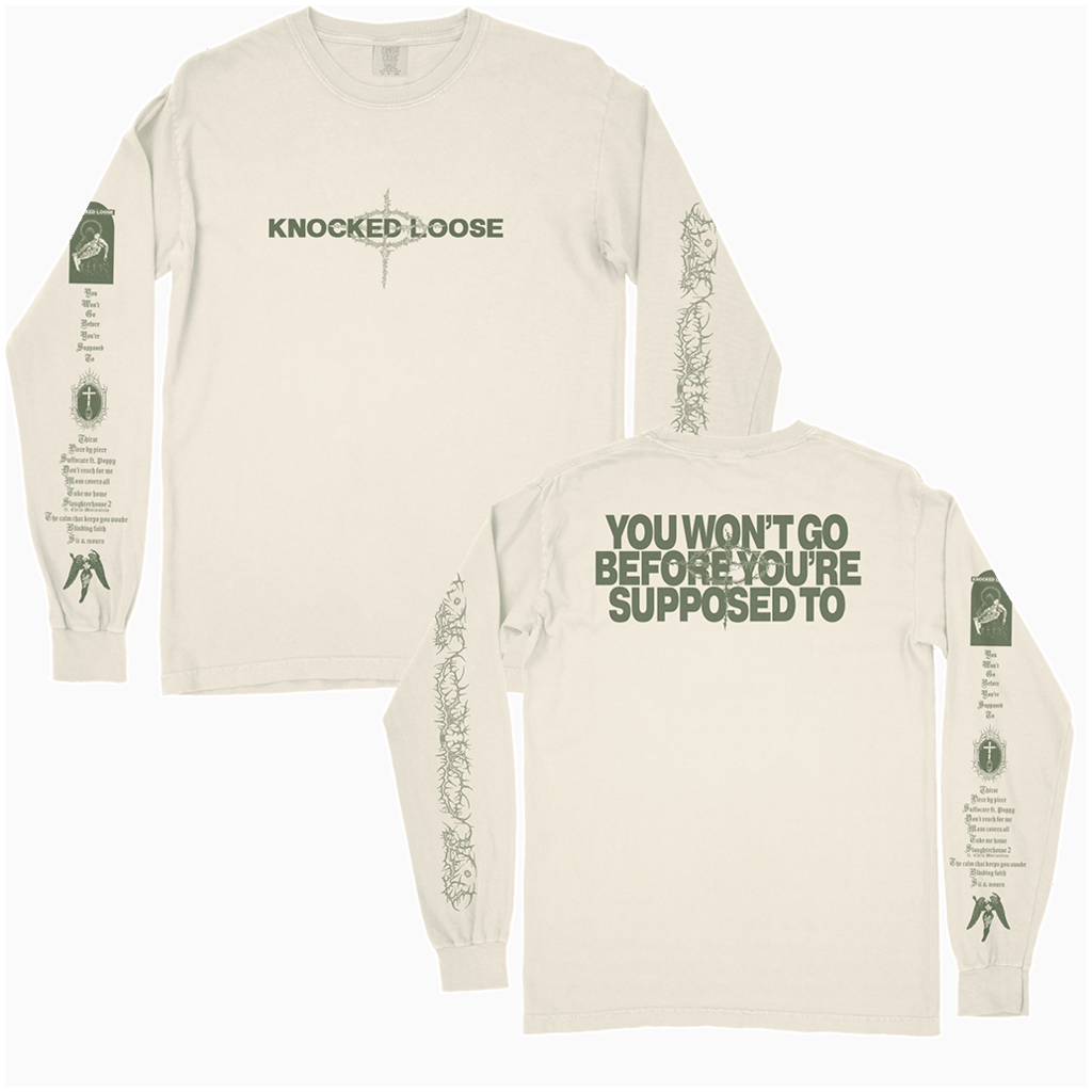 Knocked Loose Merch Knocked Loose You're Supposed To Ivory Long Sleeve Shirt Mother's Day Gifts
