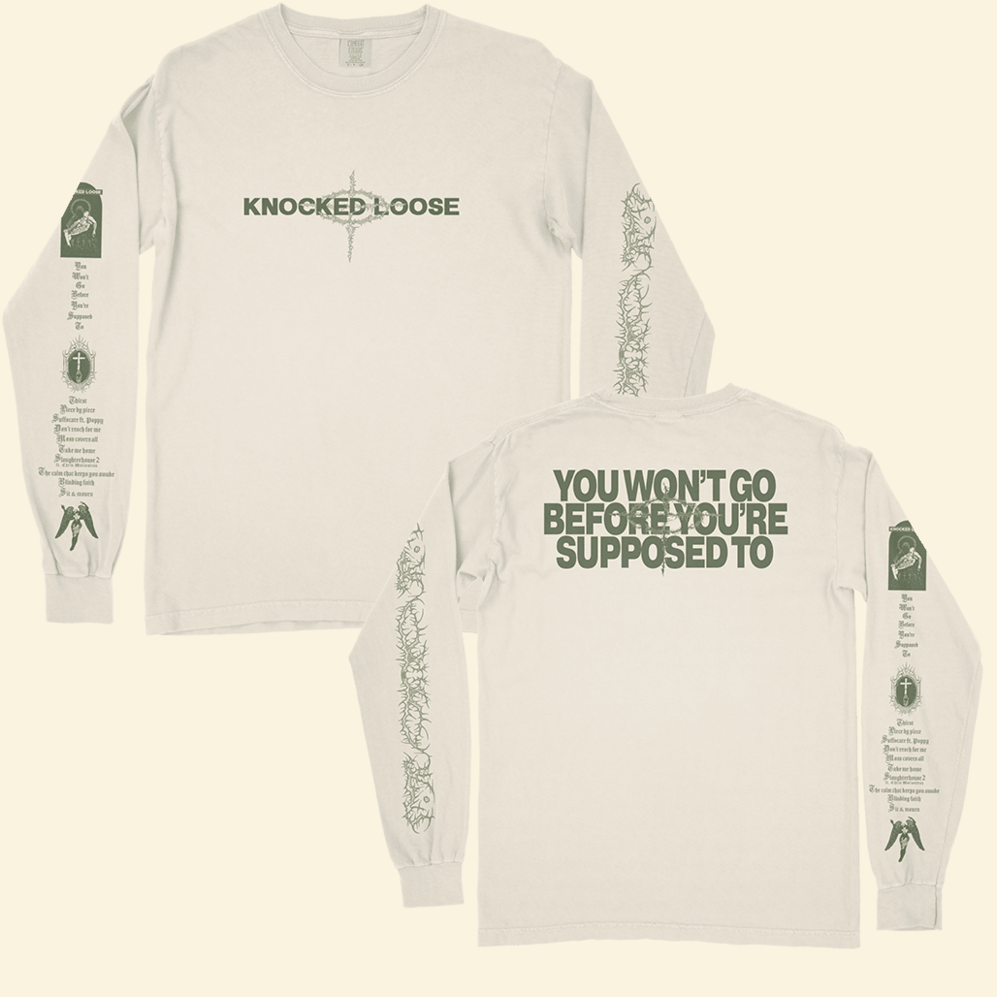 Knocked Loose You're Supposed To Ivory Long Sleeve Shirt Knocked Loose Merch Mother's Day Gifts