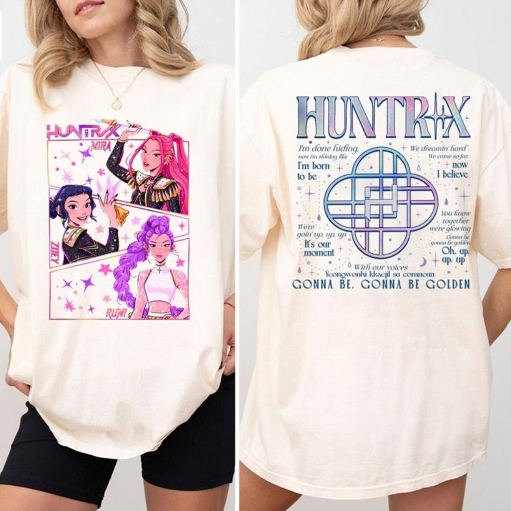 Kpop Demon Hunters Merch Huntrix Saja Girls Gonna Be Golden Shirt Gifts For Fans