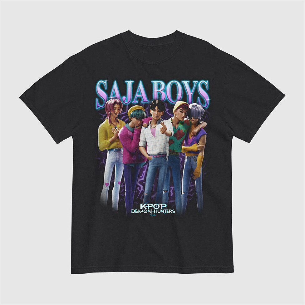 KPop Demon Hunters Saja Boys Heartthrob T-Shirt Kpop Demon Hunters Merch Best Friend Gifts