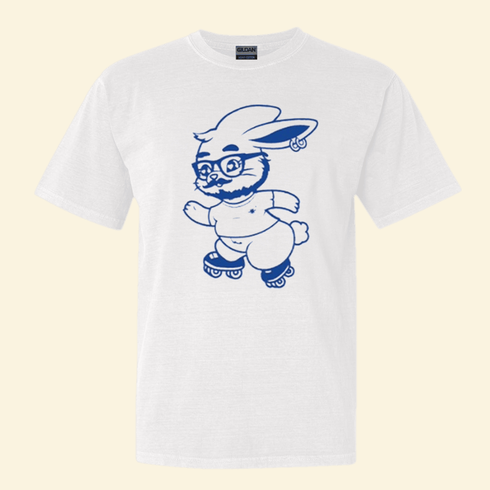 Kpop NewJeans GET UP Bearded Gentleman T-Shirt NewJeans Merch Funny Bunny Meme Tee