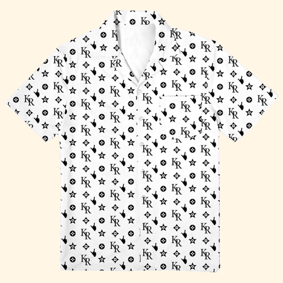 KR Shirt Kid Rock Merch Couture Button Up Shirt Best Father's Day Birthday Gifts For Dad