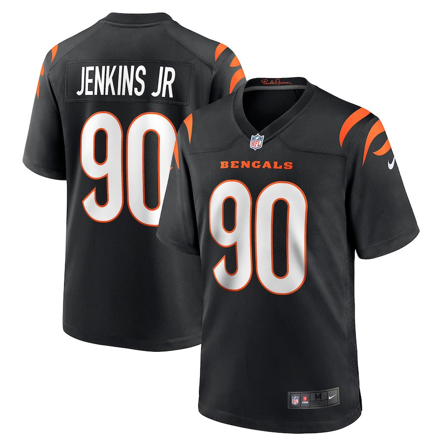 Kris Jenkins Jr. 90 Cincinnati Bengals Game Men Jersey - Black - JS688