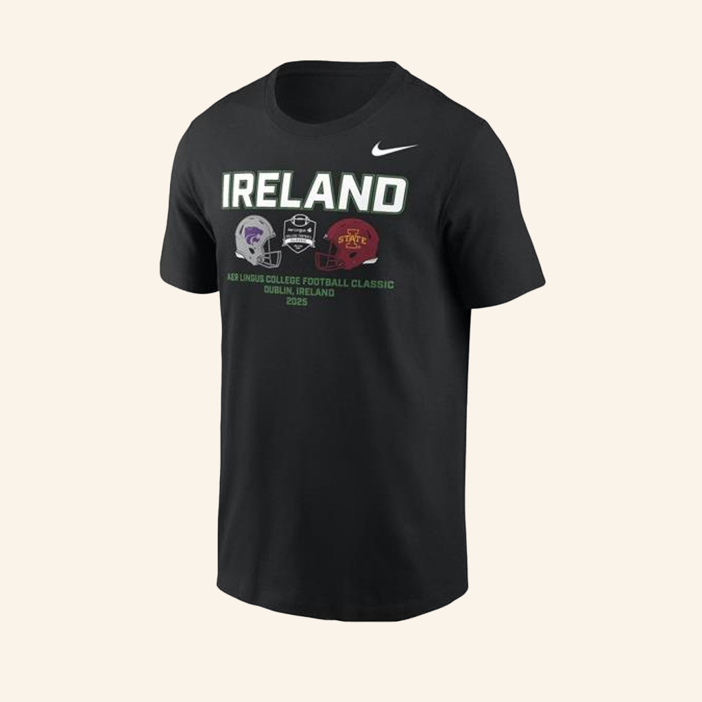 Kstate Sports Merch K State Wildcats Black Nike Aer Lingus College Football T Shirt Fans Gifts