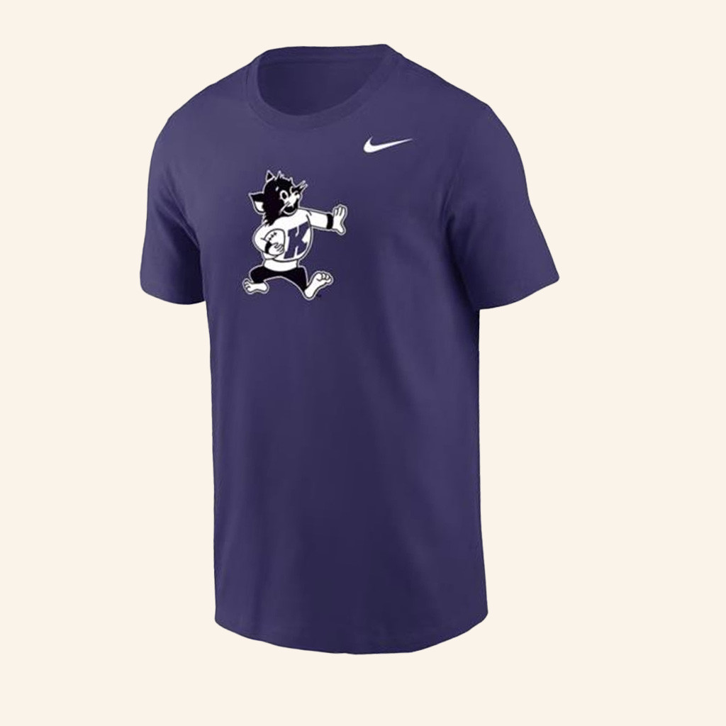 Kstate Sports Merch K State Wildcats Purple Nike Varsity Willie Football T-Shirt Gift Ideas For Him