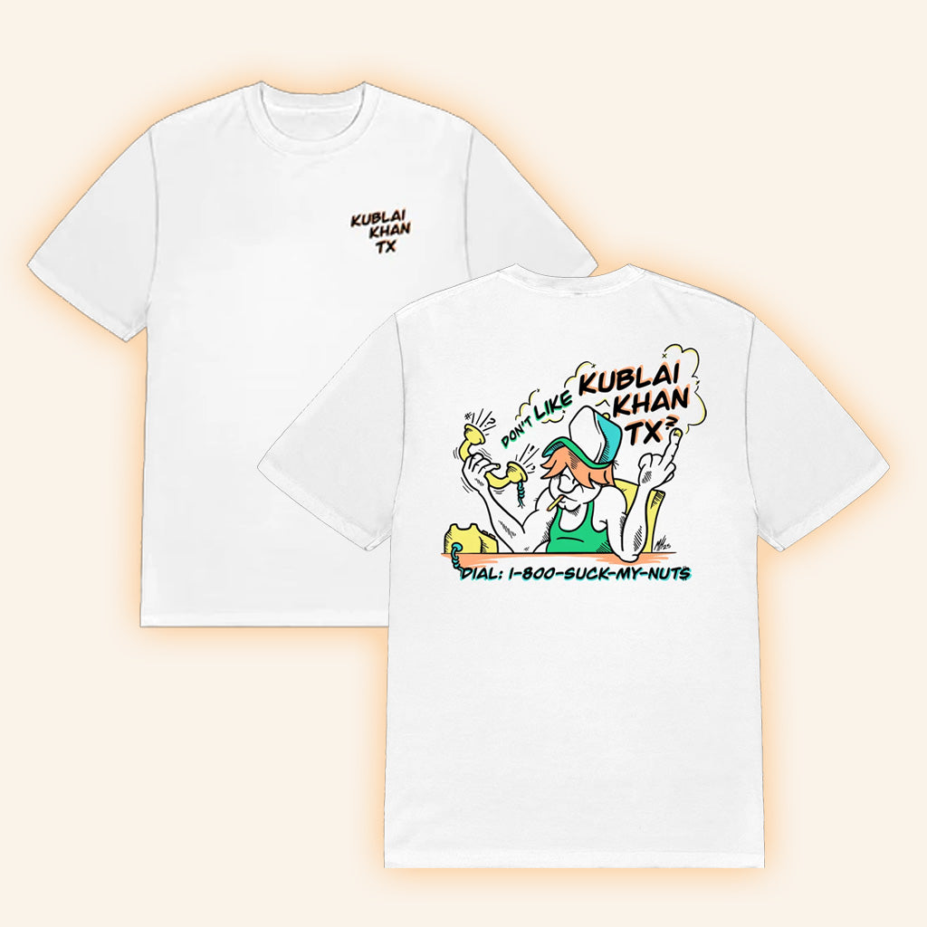 Kublai Khan Tx Merch Suck My Nuts T-Shirt Gifts For Boyfriend