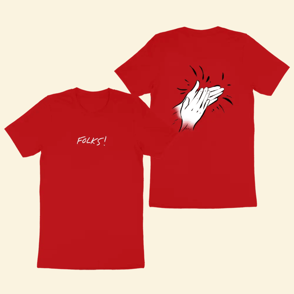 Kurtis Conner Folks Red T-Shirt Kurtis Conner Merch Gifts For Fans Father's Day Gifts For Dad