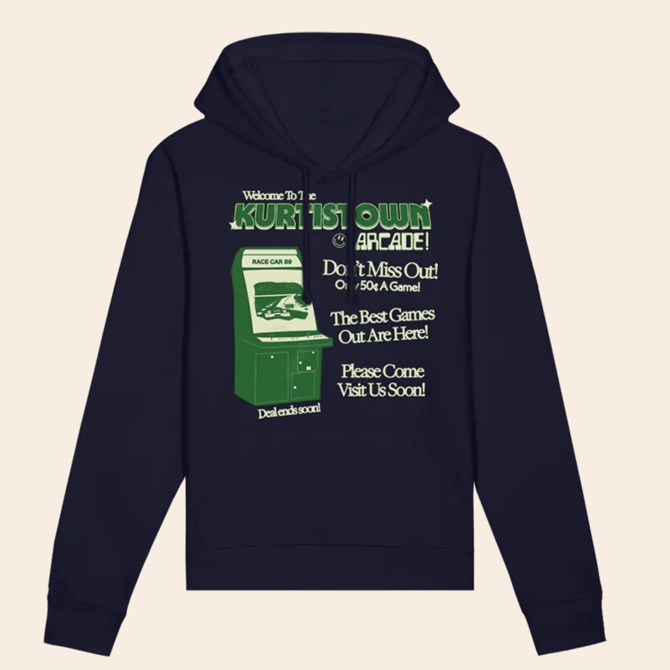 Kurtistown Arcade Navy Hoodie Kurtis Conner Merch Fans Birthday Gifts Anniversary Gifts For Men