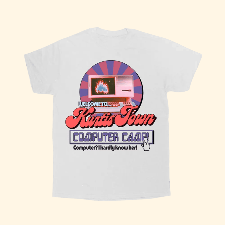 Kurtistown Computer Camp White T-Shirt Kurtis Conner Merch Gifts For Fans Gift Idea for Her