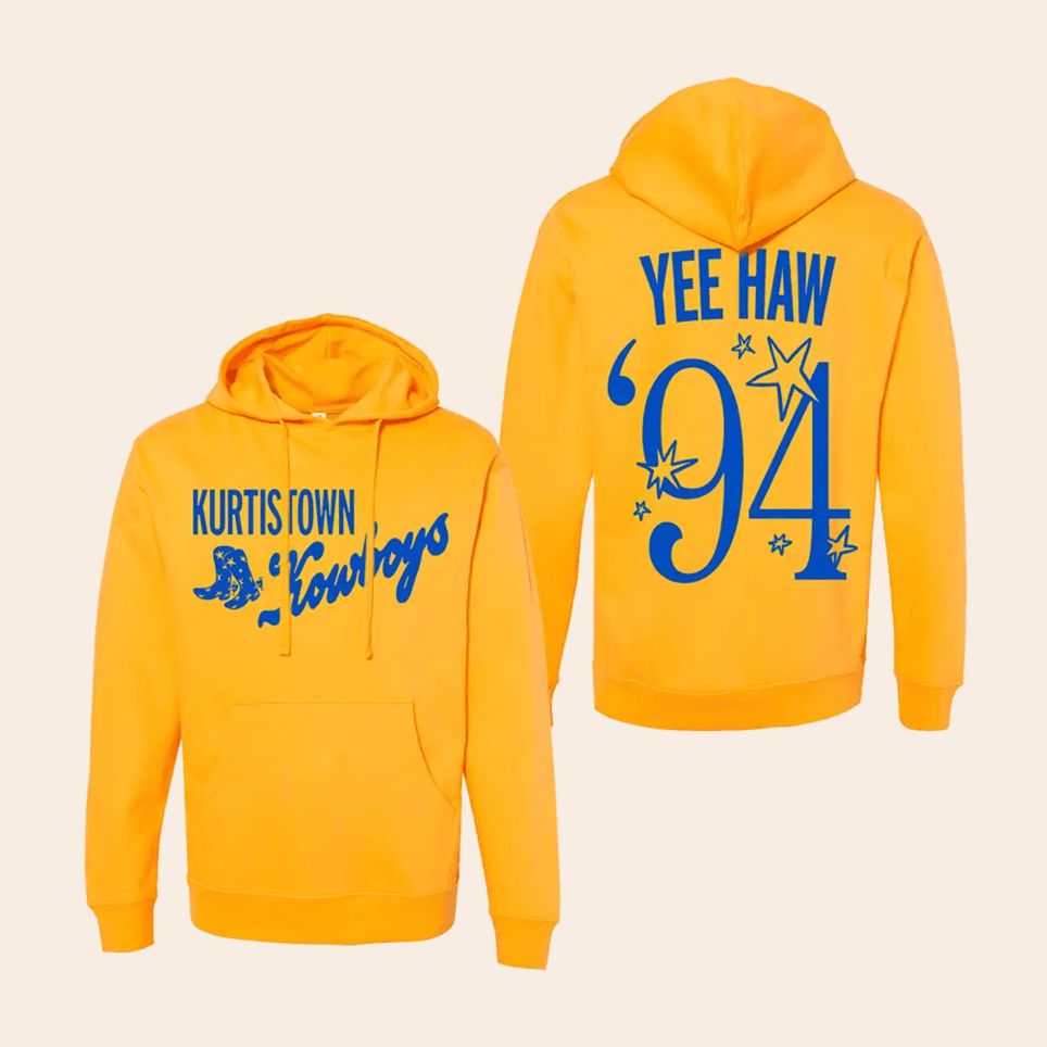Kurtistown Kowboys Gold Hoodie Kurtis Conner Merch Gifts For Fans Birthday Gifts For Her