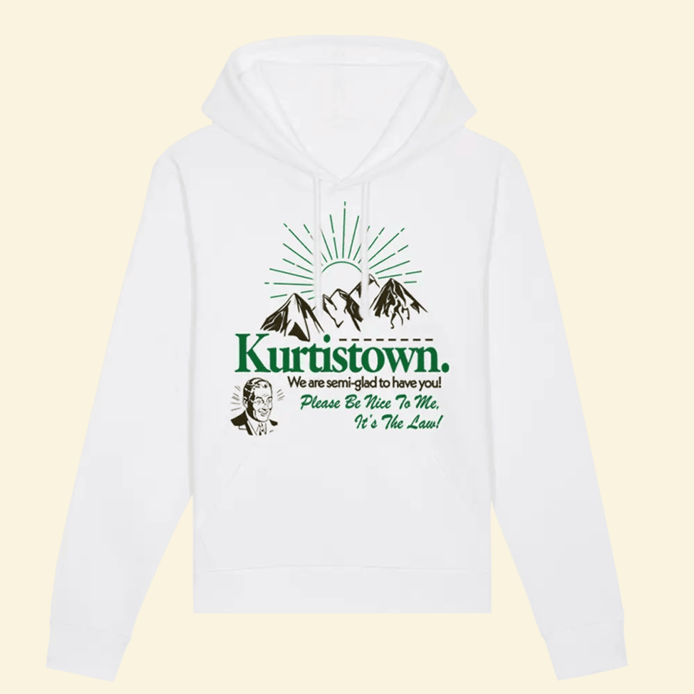 Kurtistown Semi Glad White Hoodie Kurtis Conner Merch Gifts For Fans Anniversary Gifts For Men