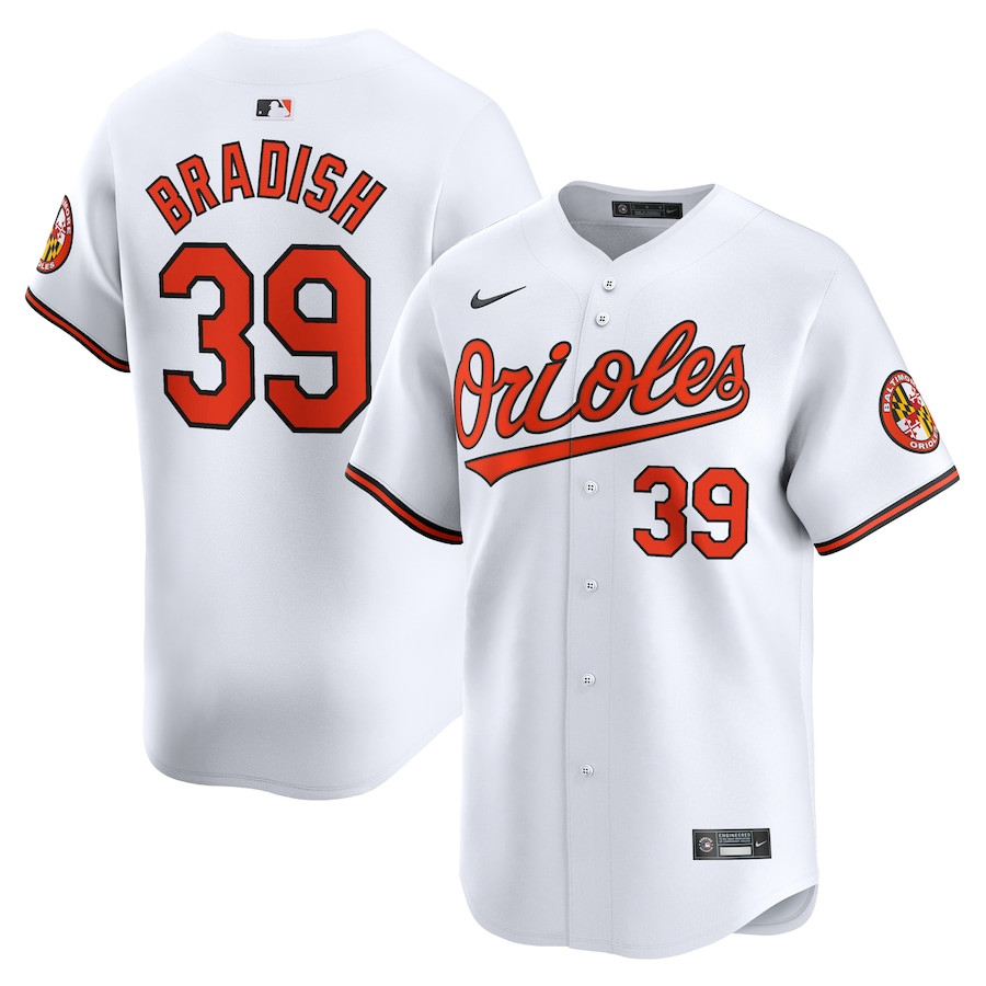 Kyle Bradish 39 Baltimore Orioles Home Limited Men Jersey - White - JS370